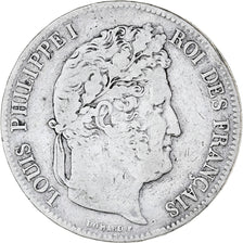Monnaie, France, Louis-Philippe, 5 Francs, 1842, Lille, TB, Argent, Gadoury:678
