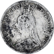 Moneta, Wielka Brytania, Victoria, 3 Pence, 1888, VF(30-35), Srebro, KM:758
