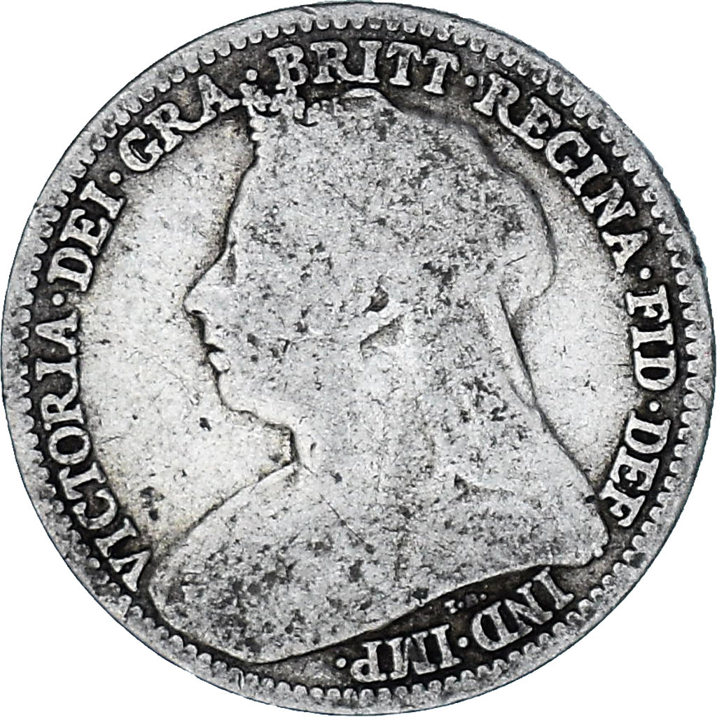Coin, Great Britain, Victoria, 3 Pence, 1893, VF(20-25), Silver, KM:777