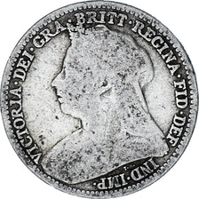 Coin, Great Britain, Victoria, 3 Pence, 1893, VF(20-25), Silver, KM:777