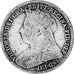 Coin, Great Britain, Victoria, 3 Pence, 1893, VF(20-25), Silver, KM:777