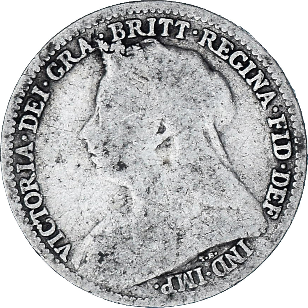 Coin, Great Britain, Victoria, 3 Pence, 1895, F(12-15), Silver, KM:777