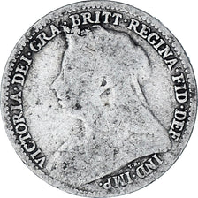 Coin, Great Britain, Victoria, 3 Pence, 1895, F(12-15), Silver, KM:777