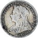 Munten, Groot Bretagne, Victoria, 3 Pence, 1901, FR+, Zilver, KM:777