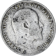 Coin, Great Britain, Edward VII, 3 Pence, 1904, VF(30-35), Silver, KM:797.1