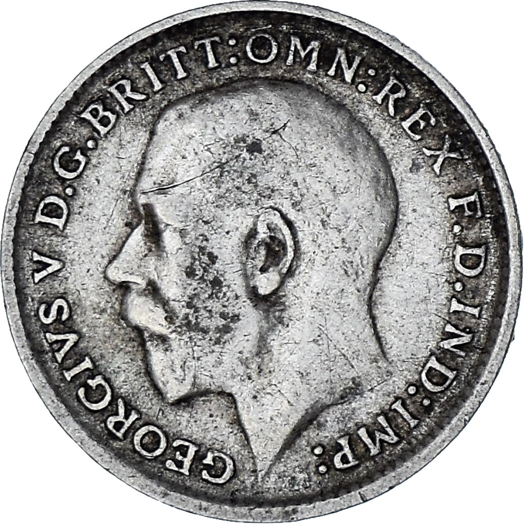 Moneta, Gran Bretagna, George V, 3 Pence, 1911, MB+, Argento, KM:813