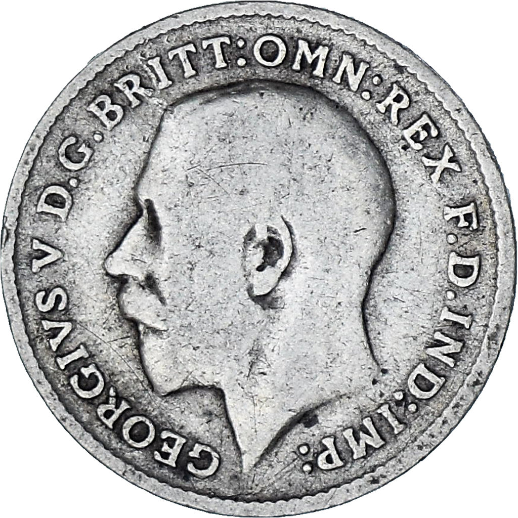 Moneta, Gran Bretagna, George V, 3 Pence, 1911, MB, Argento, KM:813