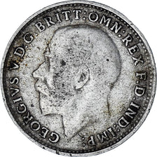 Coin, Great Britain, George V, 3 Pence, 1914, VF(30-35), Silver, KM:813