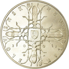 Coin, Slovakia, 500 Korun, 2001, Kremnica, MS(63), Silver, KM:56