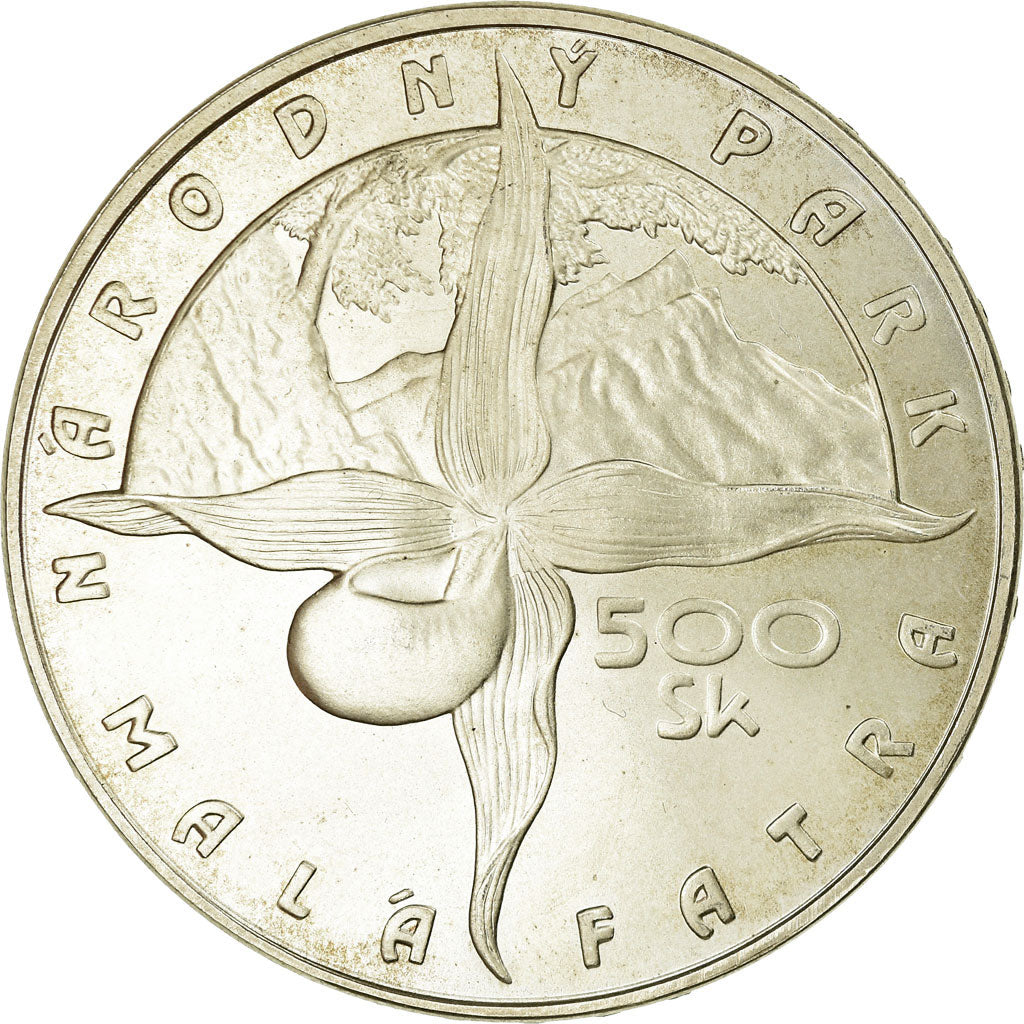 Coin, Slovakia, 500 Korun, 2001, Kremnica, MS(63), Silver, KM:56