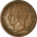 Münze, Monaco, Honore V, Decime, 1838, Monaco, SS, Kupfer, KM:97.1, Gadoury:105