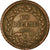 Moneta, Monaco, Honore V, Decime, 1838, Monaco, BB, Rame, KM:97.1, Gadoury:105