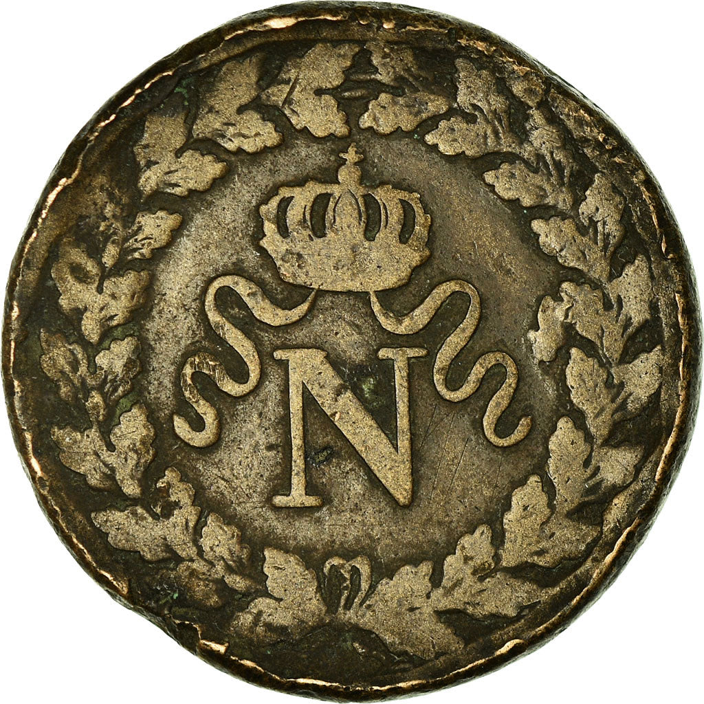 Munten, Frankrijk, Napoleon III, Napoléon I, Decime, 1814, Strasbourg, FR