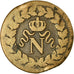 Moneda, Francia, Napoleon III, Napoléon I, Decime, 1814, Strasbourg, BC+
