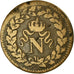 Coin, France, Napoleon III, Napoléon I, Decime, 1814, Strasbourg, VF(30-35)