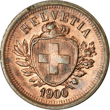 Coin, Switzerland, Rappen, 1900, Bern, MS(60-62), Bronze, KM:3.1