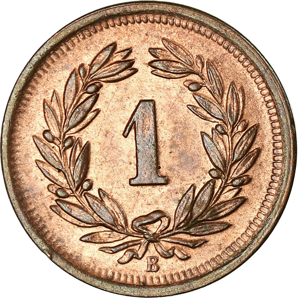 Coin, Switzerland, Rappen, 1900, Bern, MS(60-62), Bronze, KM:3.1