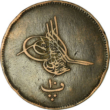 Coin, Egypt, Abdul Aziz, 10 Para, 1866, VF(30-35), Bronze, KM:241