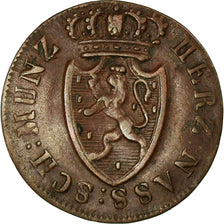 Munten, Duitse staten, NASSAU, Wilhelm, 1/4 Kreuzer, 1819, Wiesbaden, FR+