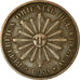 Coin, Uruguay, Centesimo, 1869, Uruguay Mint, Birmingham, VF(30-35), Bronze