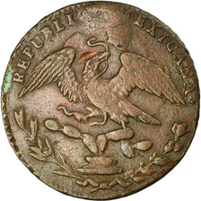 Moneta, Messico, 1/4 Real, Un Quarto/Una Quartilla, 1835, Mexico City, MB, Rame
