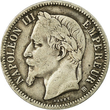 Moeda, França, Napoleon III, Napoléon III, Franc, 1868, Strasbourg, VF(30-35)