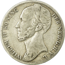 Moeda, Países Baixos, William II, Gulden, 1847, Utrecht, VF(30-35), Prata