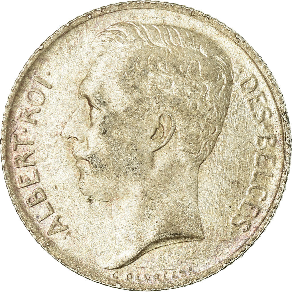 Coin, Belgium, 50 Centimes, 1912, AU(50-53), Silver, KM:70