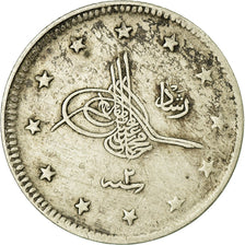 Coin, Turkey, Muhammad V, 2 Kurush, 1910/AH1327, Qustantiniyah, AU(50-53)