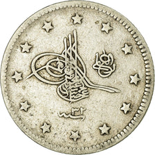 Coin, Turkey, Abdul Hamid II, 2 Kurush, 1906/AH1293, Qustantiniyah, VF(30-35)