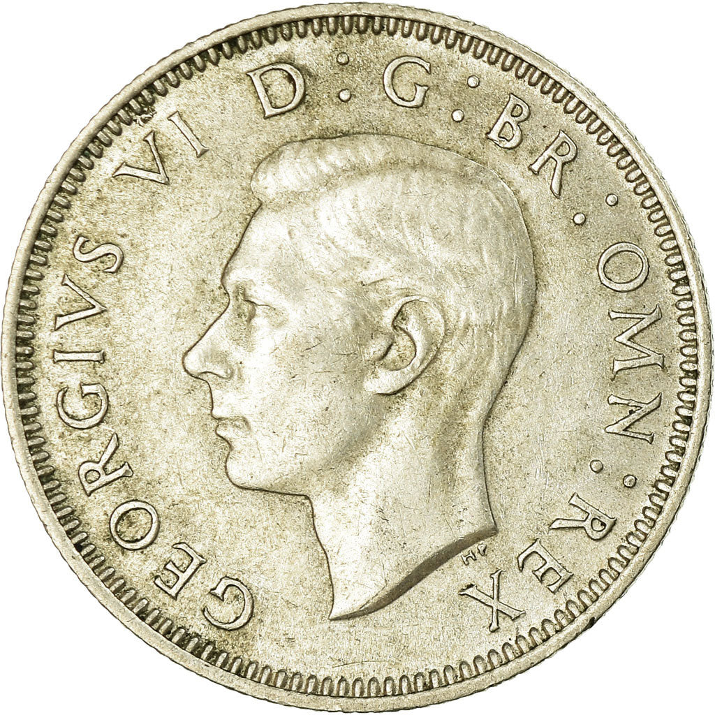 Moneta, Gran Bretagna, George VI, Shilling, 1942, BB+, Argento, KM:854