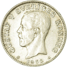 Coin, Sweden, Gustaf V, Krona, 1936, EF(40-45), Silver, KM:786.2
