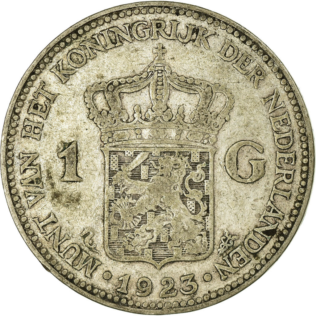 Monnaie, Pays-Bas, Wilhelmina I, Gulden, 1923, TB+, Argent, KM:161.1