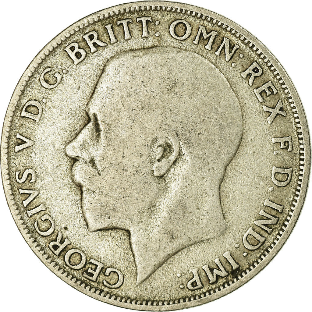 Munten, Groot Bretagne, George V, Florin, Two Shillings, 1921, FR+, Zilver