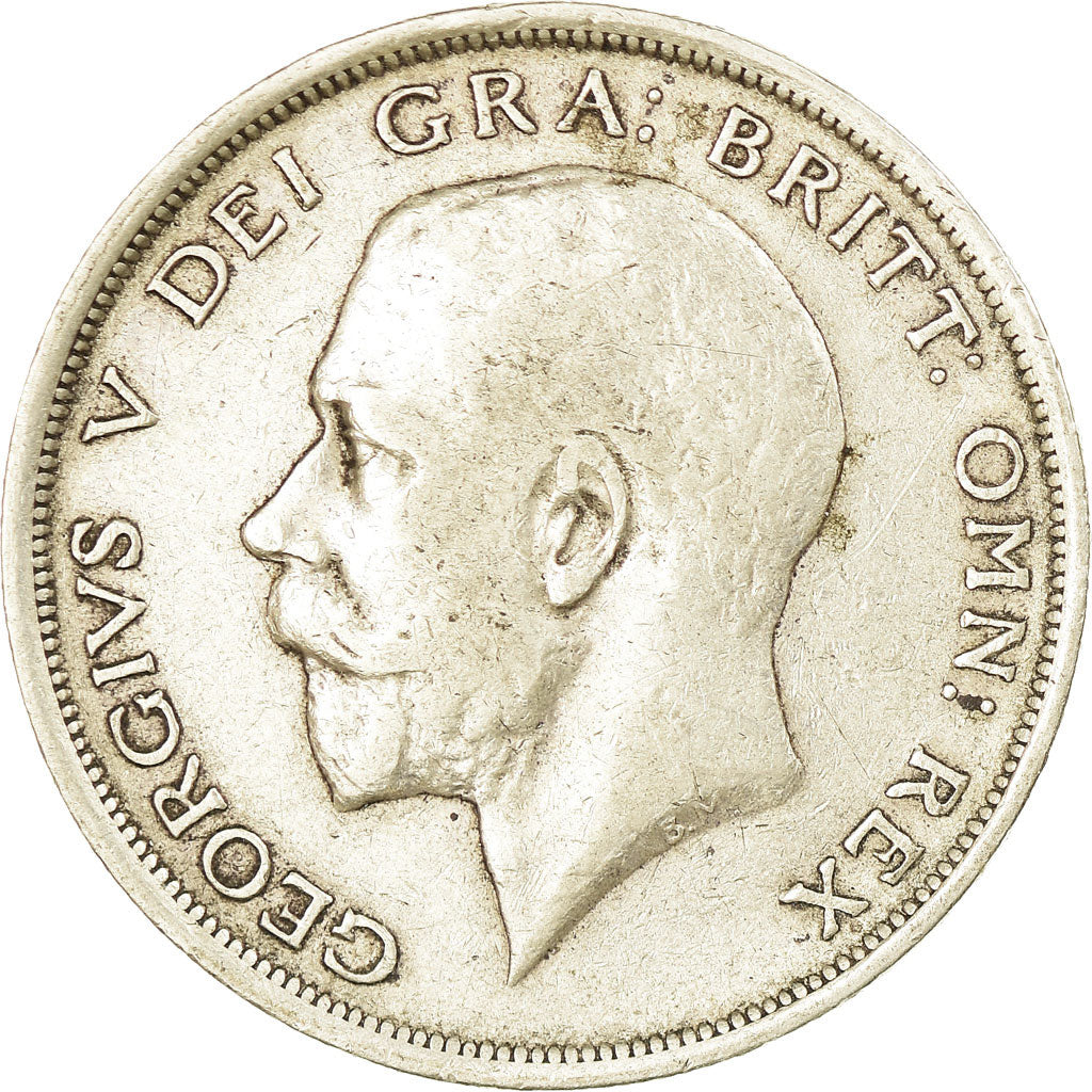 Coin, Great Britain, George V, 1/2 Crown, 1916, VF(30-35), Silver, KM:818.1