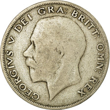 Coin, Great Britain, George V, 1/2 Crown, 1922, VF(30-35), Silver, KM:818.1a