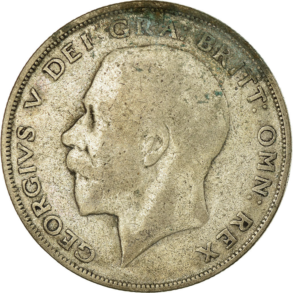 Coin, Great Britain, George V, 1/2 Crown, 1923, VF(20-25), Silver, KM:818.2
