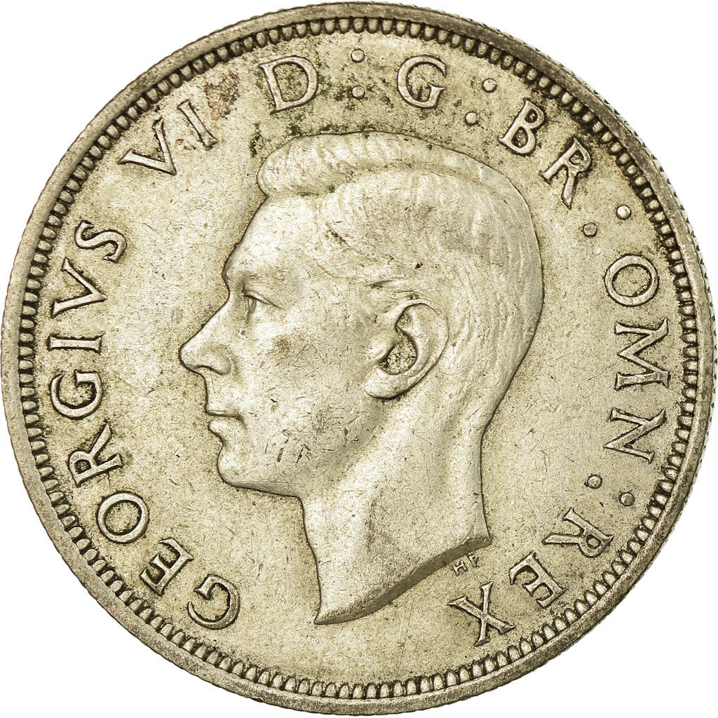 Coin, Great Britain, George VI, 1/2 Crown, 1942, EF(40-45), Silver, KM:856