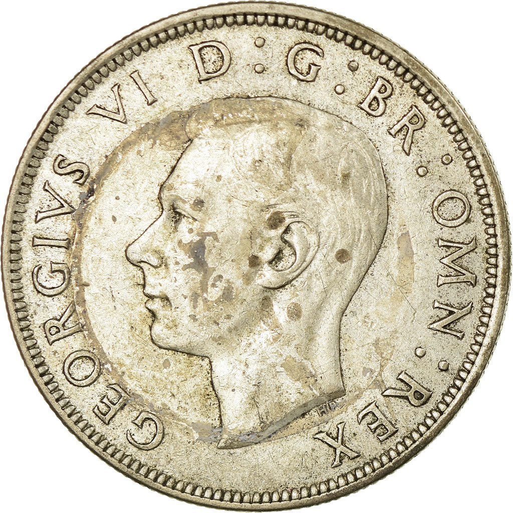 Coin, Great Britain, George VI, 1/2 Crown, 1944, EF(40-45), Silver, KM:856