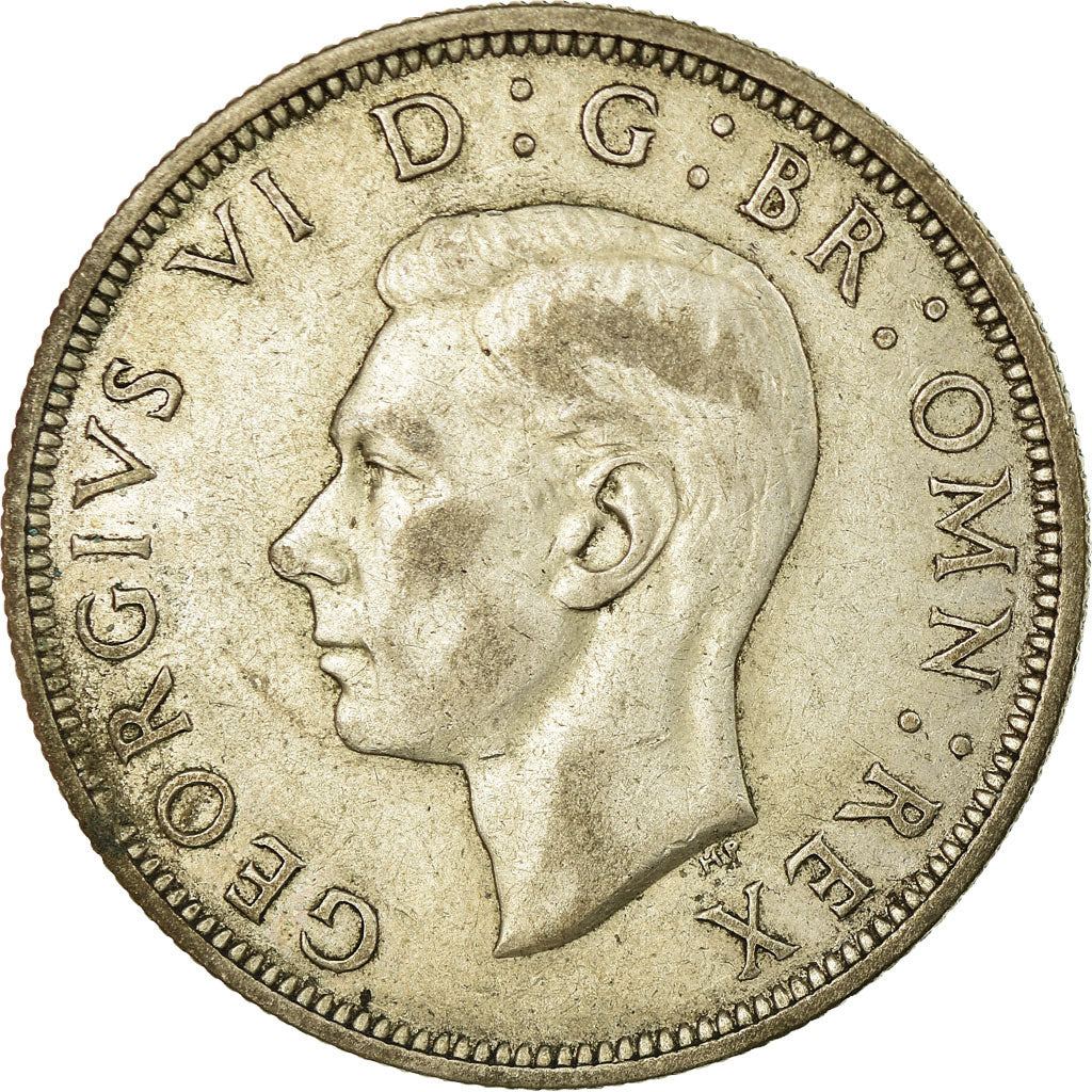 Coin, Great Britain, George VI, 1/2 Crown, 1944, VF(30-35), Silver, KM:856