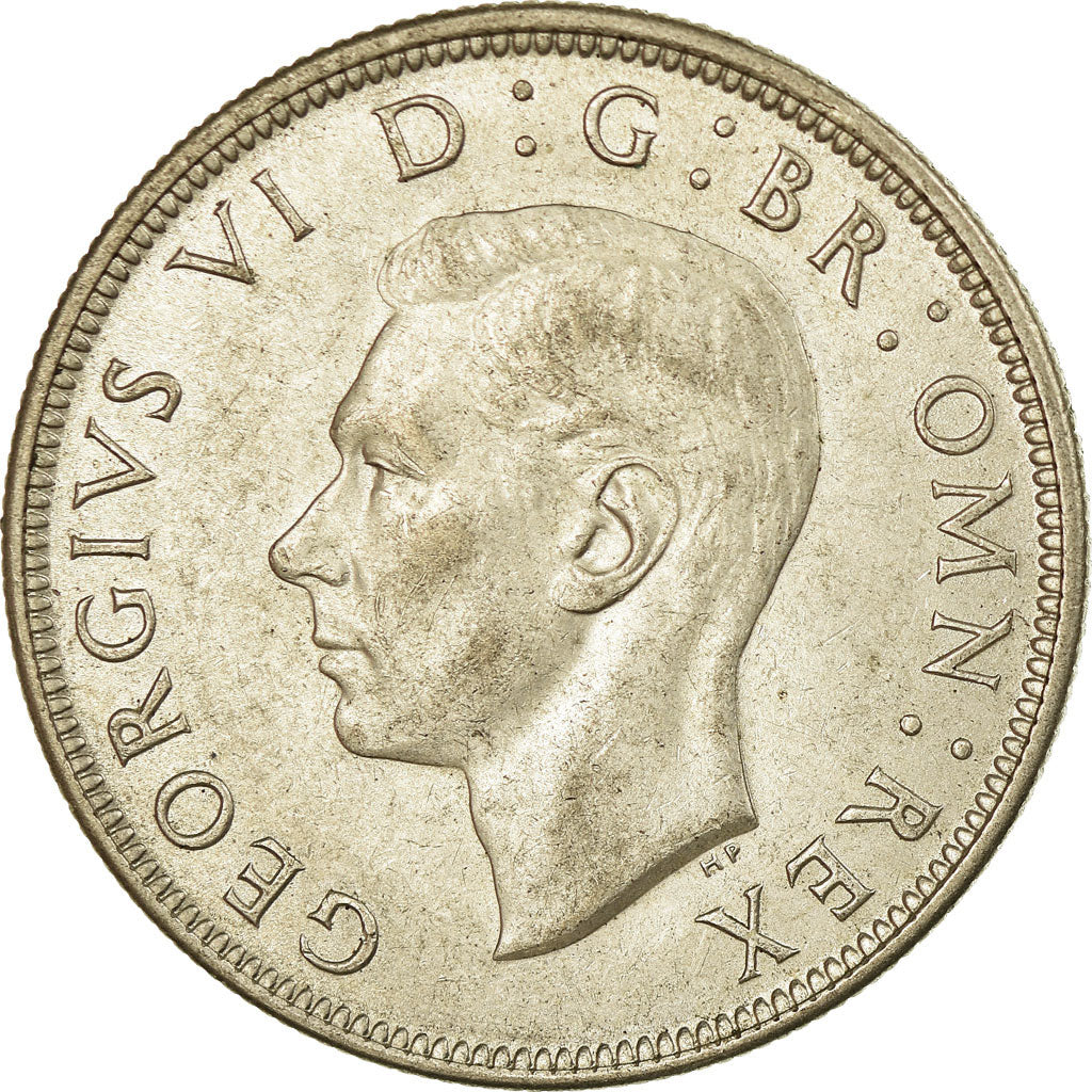 Coin, Great Britain, George VI, 1/2 Crown, 1945, EF(40-45), Silver, KM:856