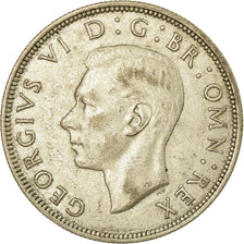 Coin, Great Britain, George VI, 1/2 Crown, 1945, VF(30-35), Silver, KM:856