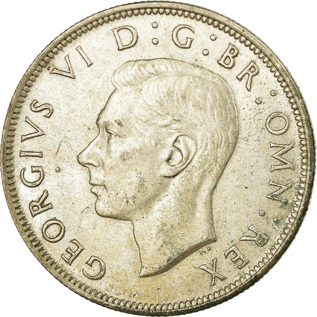 Coin, Great Britain, George VI, 1/2 Crown, 1946, VF(30-35), Silver, KM:856