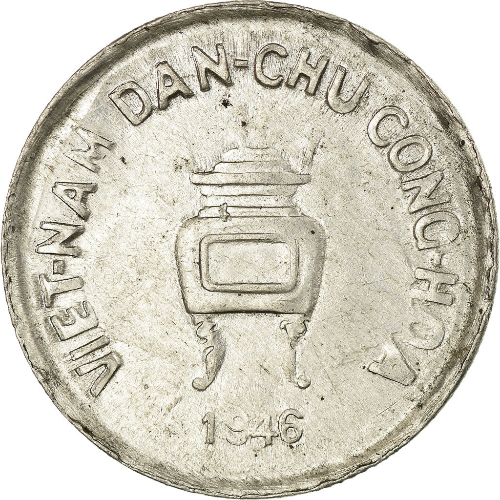 Monnaie, Viet Nam, 5 Hao, 1946, TTB+, Aluminium, KM:2.1