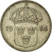 Coin, Sweden, Gustaf V, 10 Öre, 1934, EF(40-45), Nickel-Bronze, KM:795