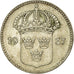 Coin, Sweden, Gustaf V, 10 Öre, 1937, AU(50-53), Silver, KM:780
