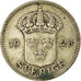 Coin, Sweden, Gustaf V, 25 Öre, 1928, EF(40-45), Silver, KM:785