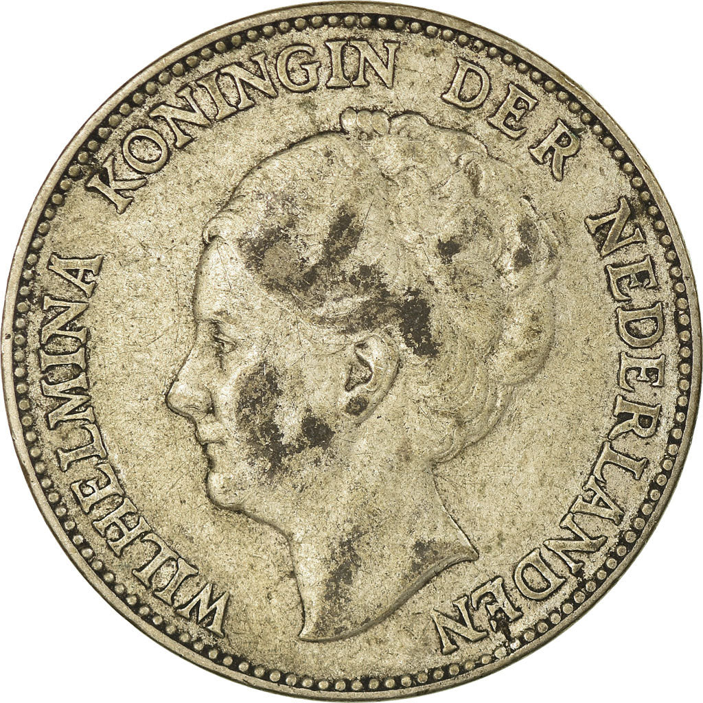 Coin, Netherlands, Wilhelmina I, Gulden, 1929, VF(30-35), Silver, KM:161.1