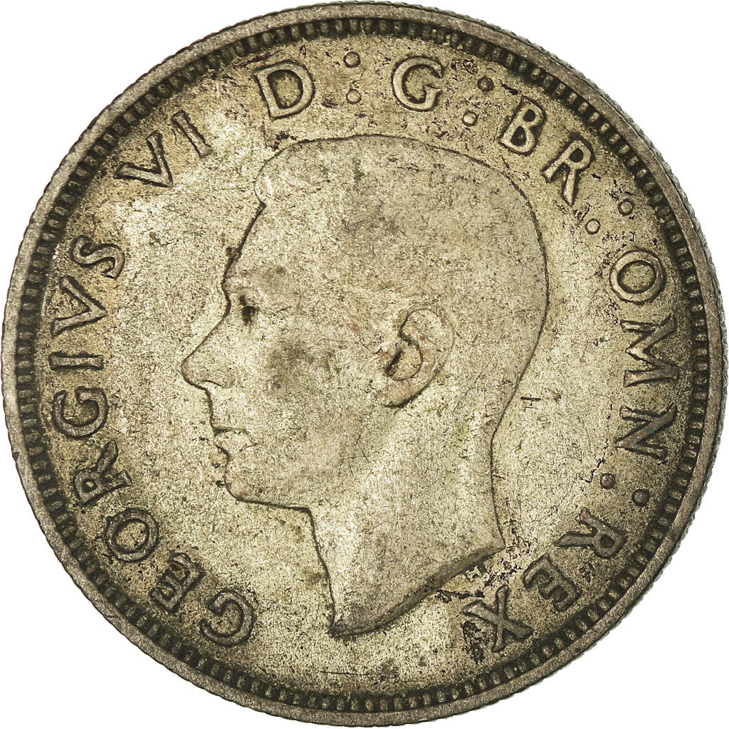 Coin, Great Britain, George VI, Florin, Two Shillings, 1937, EF(40-45), Silver