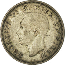 Coin, Great Britain, George VI, Florin, Two Shillings, 1937, EF(40-45), Silver